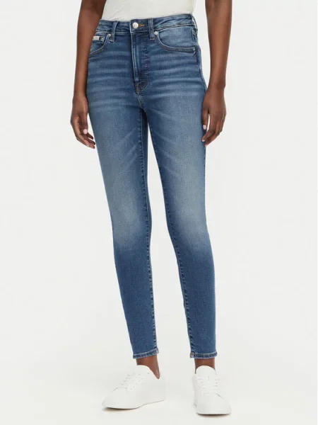 Calvin Klein Jeans Blugi Bleumarin Skinny Fit albastru