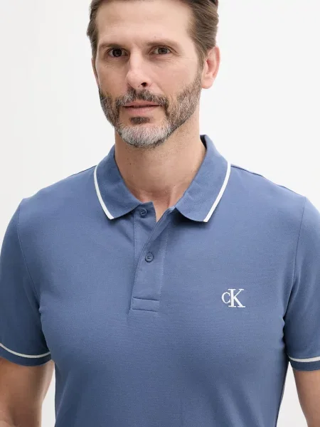 Calvin Klein Jeans polo niebieska