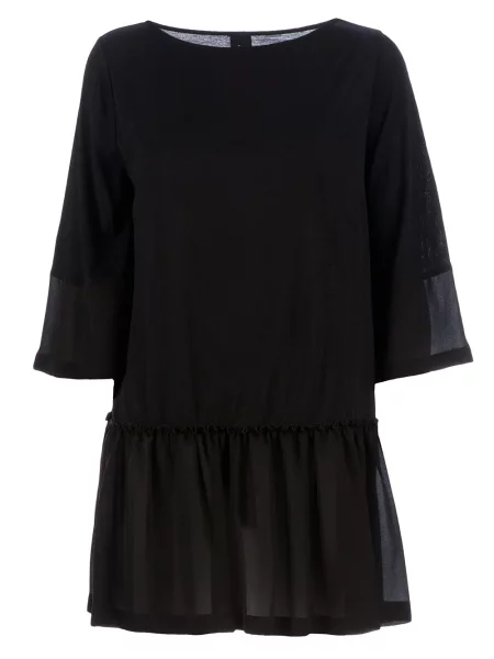 Rochie Twisty Parallel Universe de costum negru