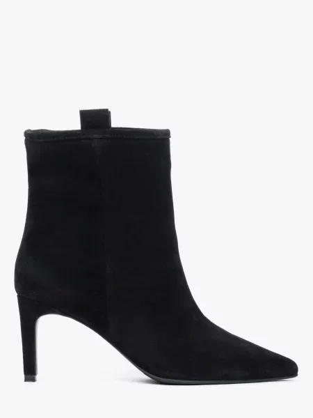 Велюровые ботильоны Estro черные