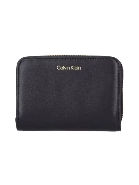 Calvin Klein Portfel Ck Medium Flap Zip Around czarny