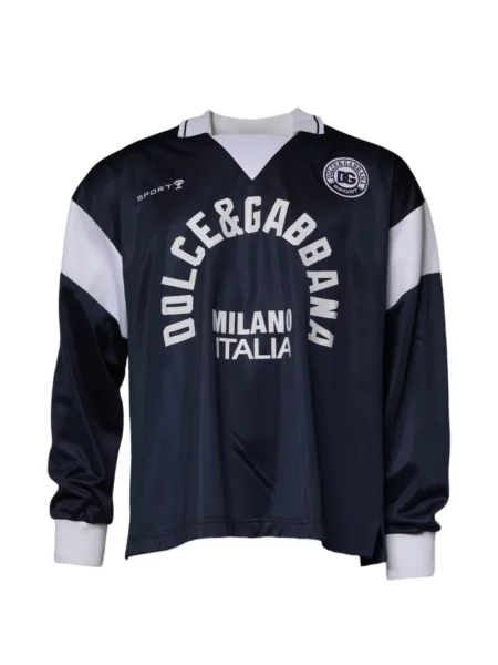 Gulerat tricou polo Dolce & Gabbana albastru