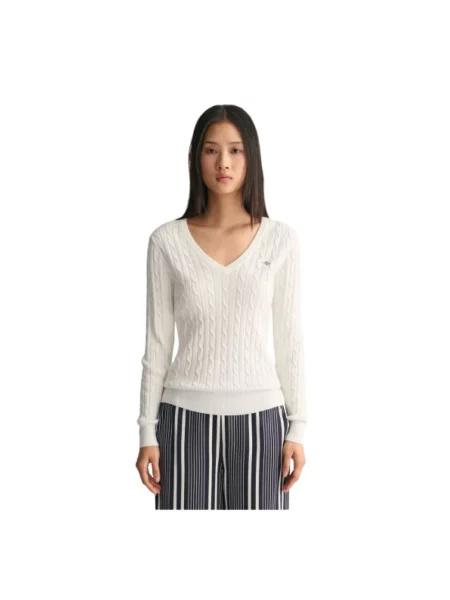 Sweter Gant biały