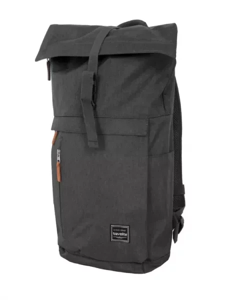 Travelite Basics Roll-up Anthracite Backpack Grey γκρι