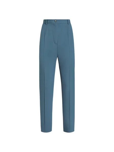 Pantaloni Dolce & Gabbana de lână albastru