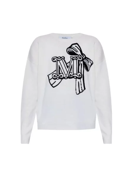 Sweter Max Mara wełniany biały
