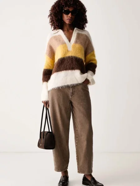 Pinko De lână pulover Strillo | Relaxed fit bej