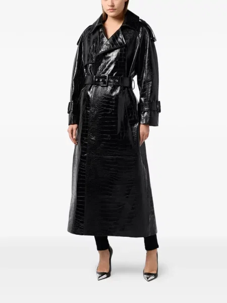 Trenci Philipp Plein cu imagine negru