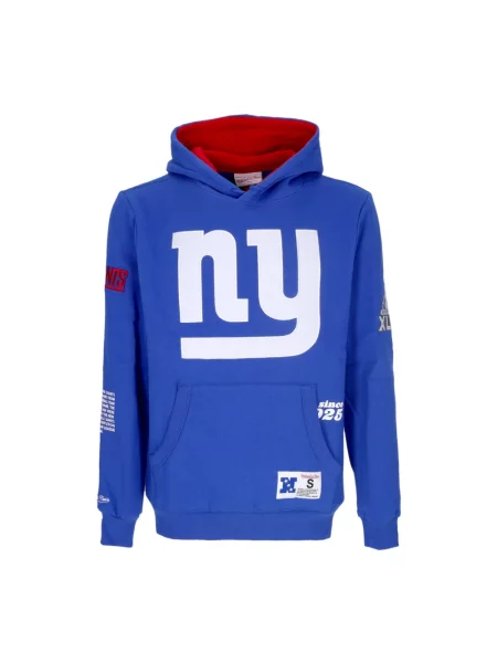 Bluza z kapturem Mitchell & Ness polarowa niebieska