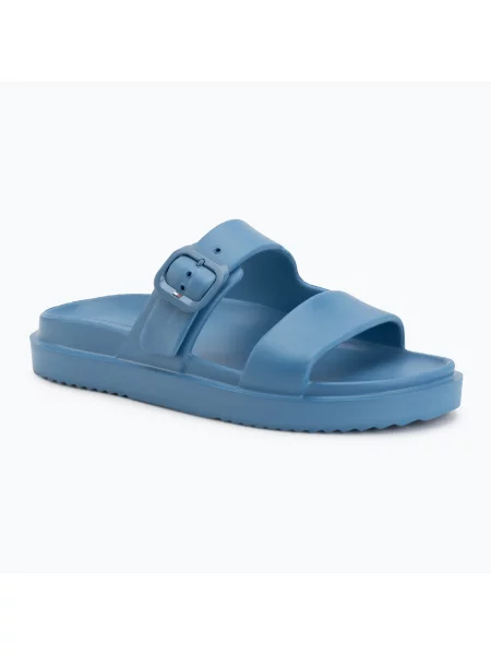 Papuci pentru femei Tommy Hilfiger Light Double Strap cobalt steel