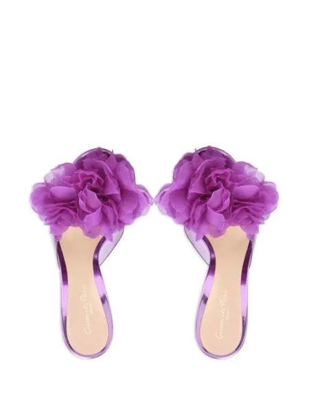 Sandale Gianvito Rossi cu model floral violet