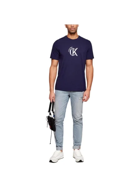 Tricou Calvin Klein Jeans albastru