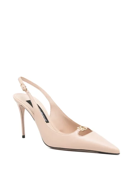 Pantofi cu toc Dolce & Gabbana slingback cu autograf