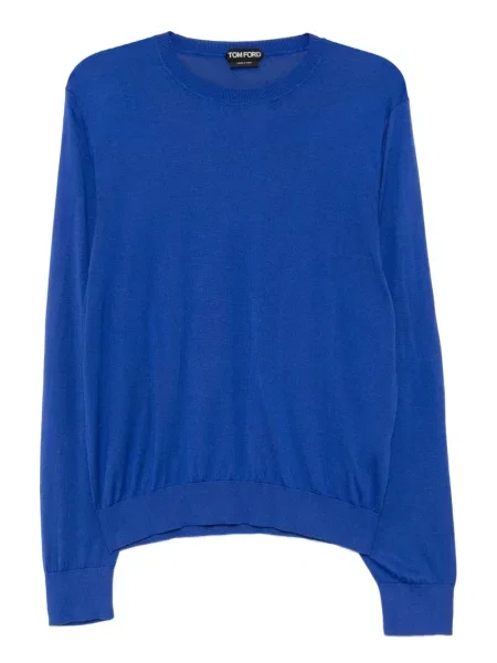 Tricou Tom Ford de mătase albastru