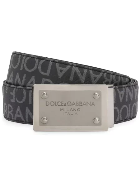 Curea Dolce & Gabbana din jacard negru