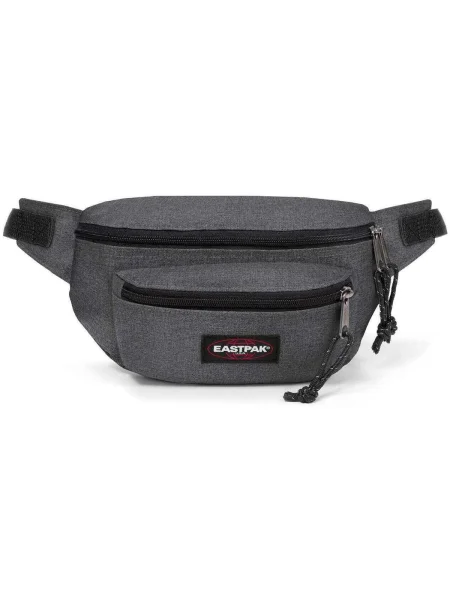EASTPAK Borsetă Doggy gri bazalt / gri închis / roșu / alb negru