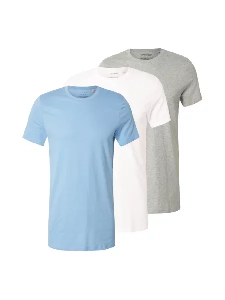 Calvin Klein Underwear Majica svetlo modra / siva bela