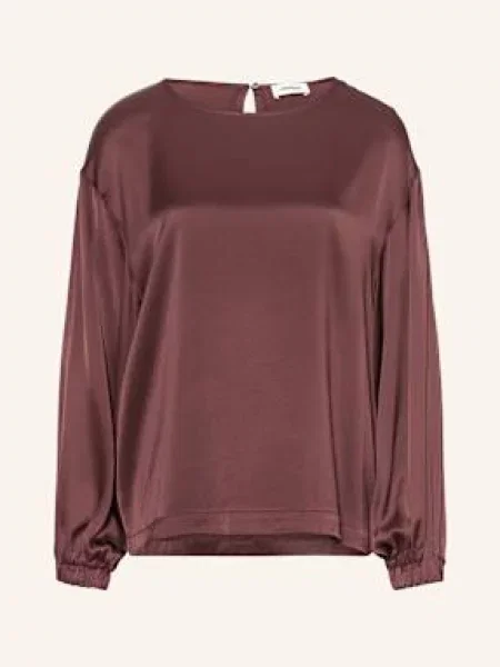 Ottod'ame Bluzka Z Satyny braun