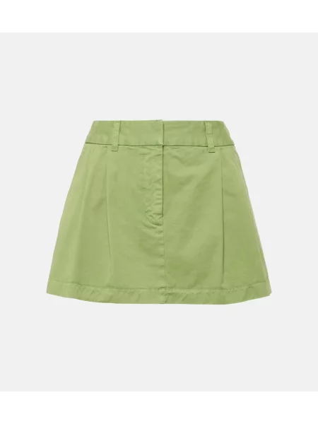 Fusta plisata Stella Mccartney plisată verde