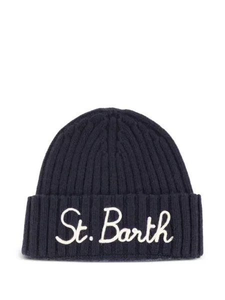 Оребрен шапка бийни Mc2 Saint Barth синьо