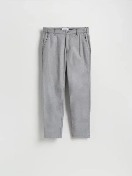 Reserved Pantaloni chino slim fit gri-închis gri