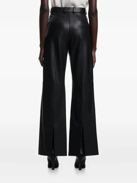 Кожени панталон Emporio Armani черно