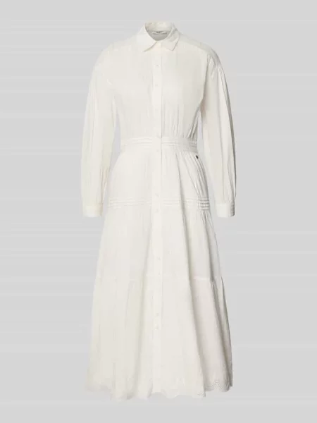 Sukienka midi casualowa z czystej bawełny model CELESTE' Pepe Jeans biała