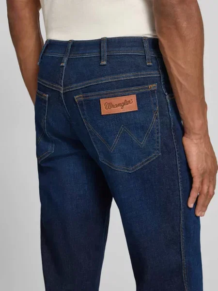 Jeansy o kroju straight fit w stylu model Texas' Wrangler niebieskie