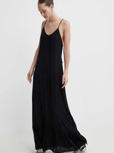 Superdry Sukienka Maxi Beach Cami z – Black czarna