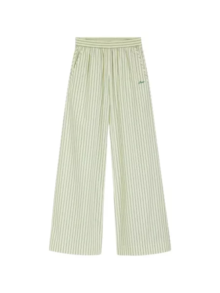 Pantaloni palazzo Boss cu dungi galben