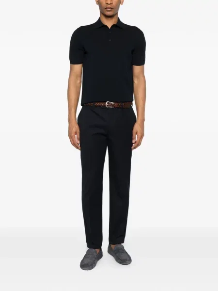 Tricou polo Della Ciana scurt albastru