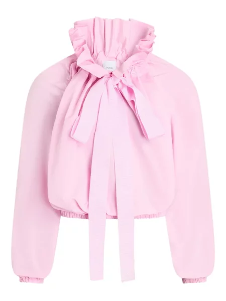 Bluzka Patou z falbankami różowa