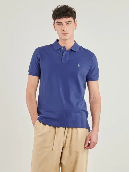 Polokošeľa Polo Ralph Lauren so sieťovinou modrá