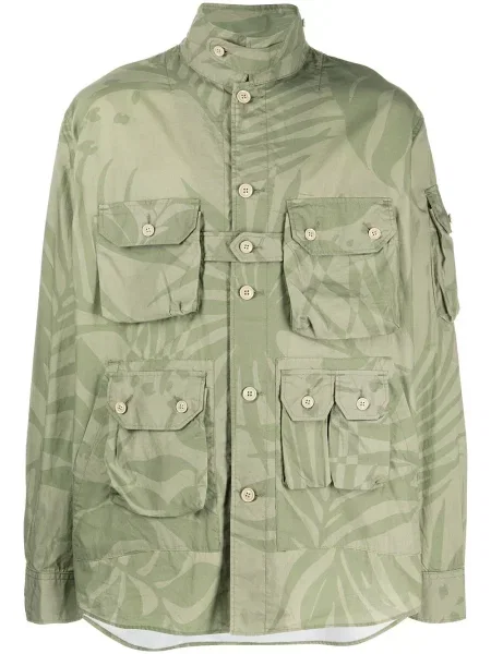 Geacă Engineered Garments cu imagine verde