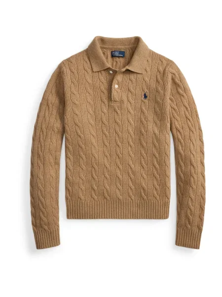 Polo Ralph Lauren Džemper Svijetlo smeđa bež