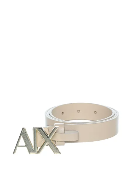 Curea Armani Exchange din piele cu autograf