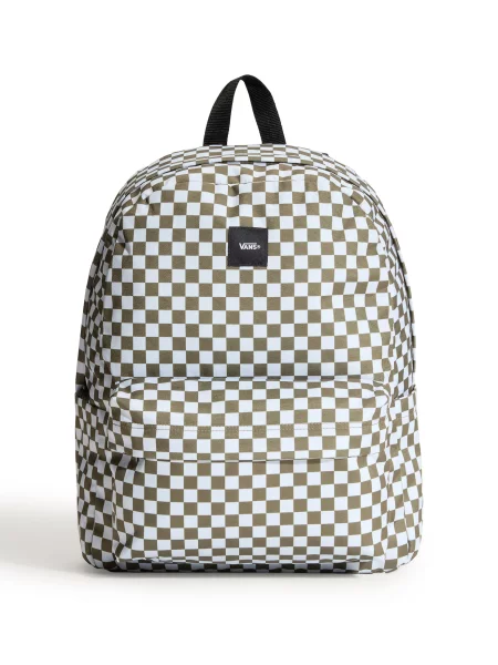 VANS Rucsac Old Skool Check oliv alb