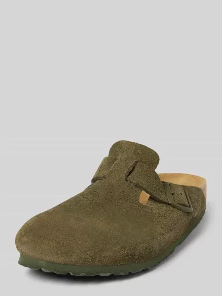 Klapki skórzane ze sprzączką model ‘BOSTON’ Birkenstock