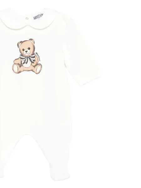 Piżama dziecięca Moschino biała
