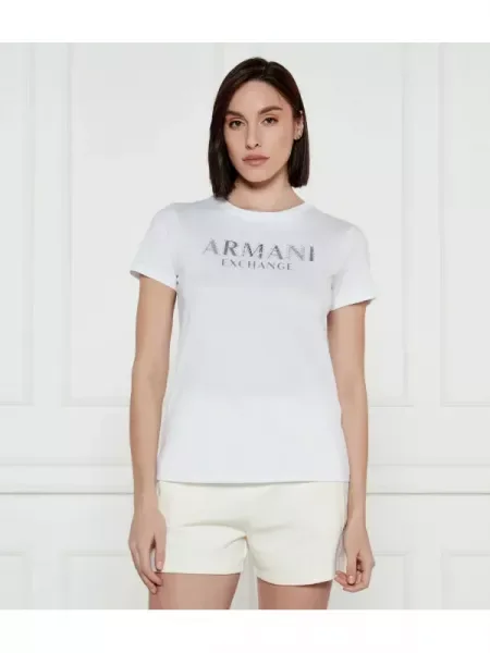 Armani Exchange Tricou alb