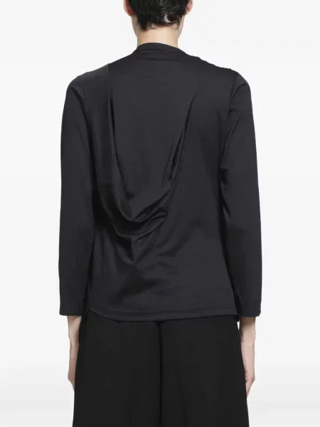 Top Comme Des Garçons drapat negru