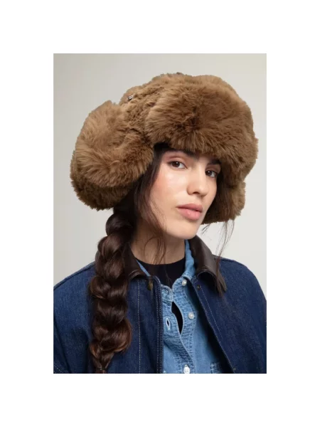 Futro Woolrich brązowe