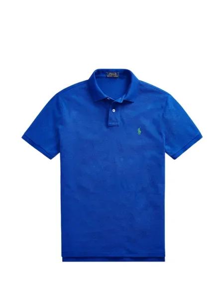 Matlasat tricou polo Polo Ralph Lauren cu decolteu rotund cu autograf roșu