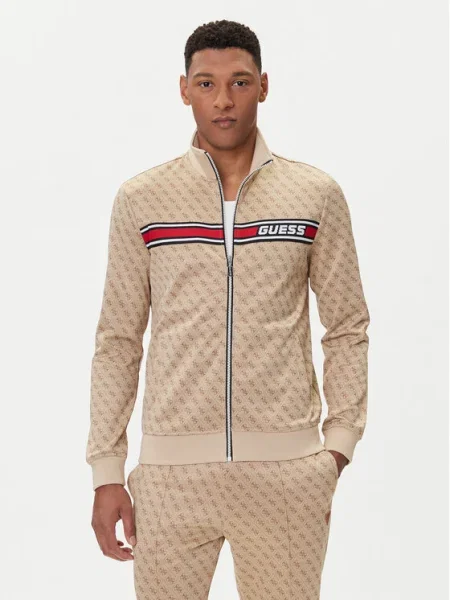 Суитчър Guess с принт бежово