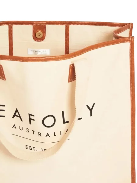 Кожена плажна чанта Seafolly с принт
