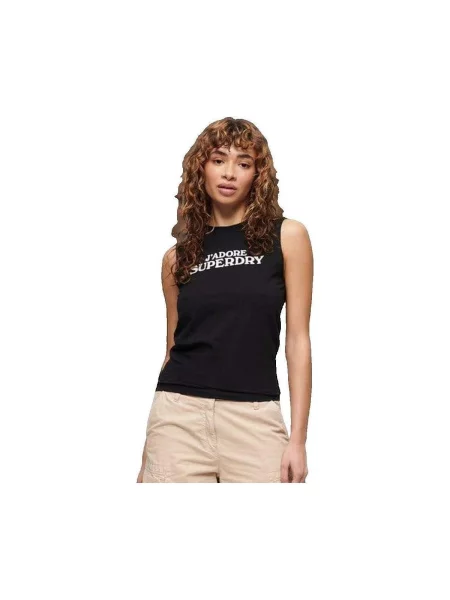 Top sport Superdry negru