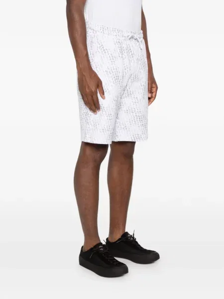 Kraťasy Karl Lagerfeld s autogramem se stahovací šňůrkou bílé