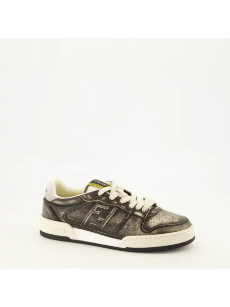 Sneakersy Fendi skórzane szare