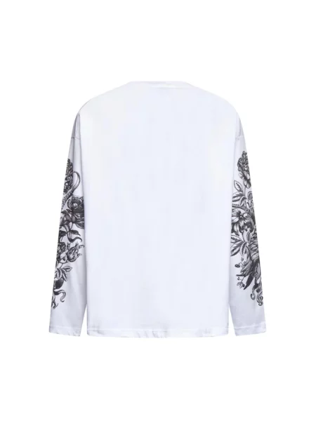 Bluza John Richmond z długim rękawem z logo biała