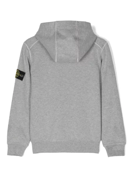 Bluza z kapturem dziecięca Stone Island szara